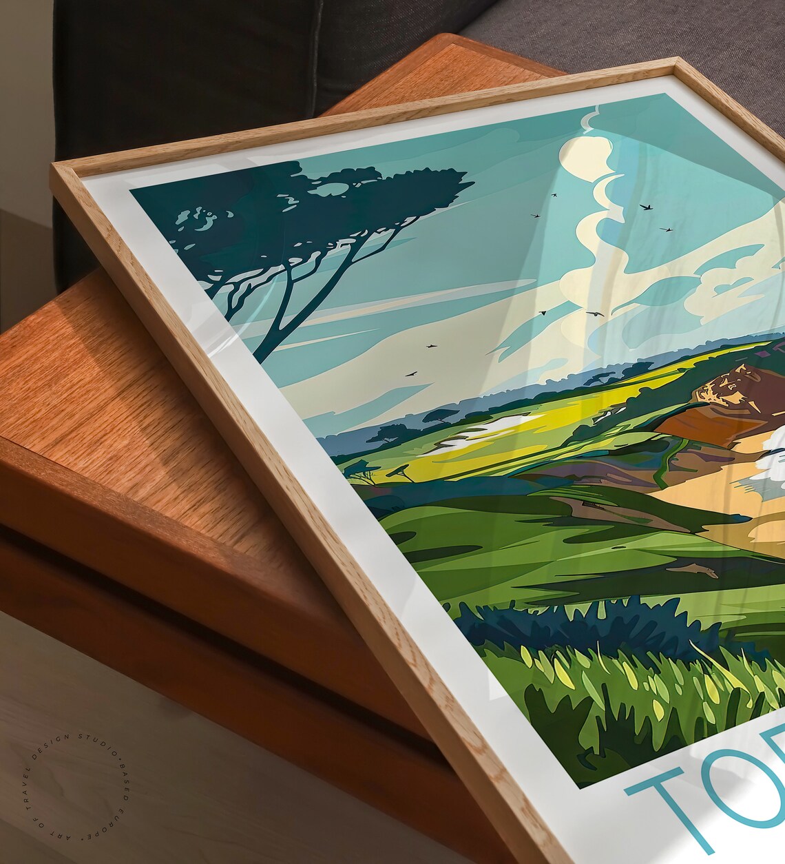 Torrey Pines San Diego Coastal Cliffs and Beach at Golden Hour Poster - Image 3
