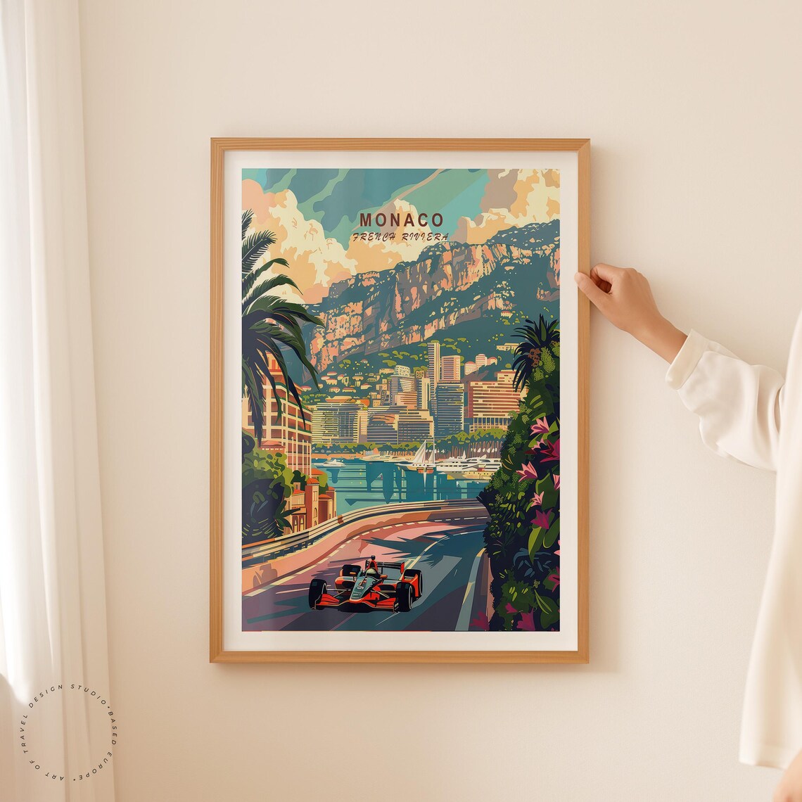 Monaco Travel Poster, French Riviera Wall Art - Image 2
