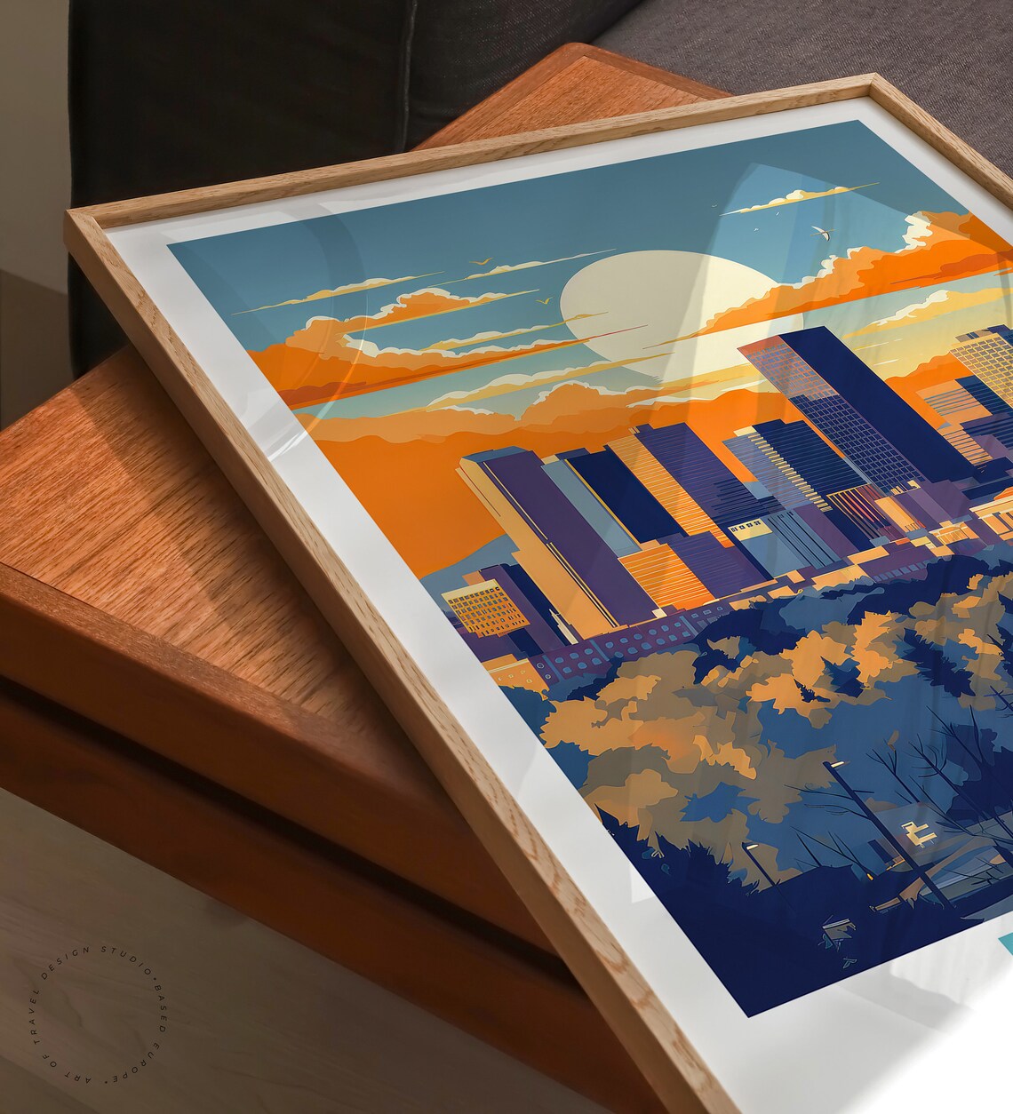 Denver Travel Poster Denver San Diego Wall Art Denver Travel Print Custom Travel Poster Birthday Gifts Home Decor - Image 3
