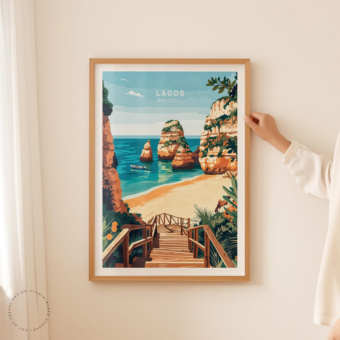 Lagos Portugal Travel Poster, Coast Art Print - Image 5