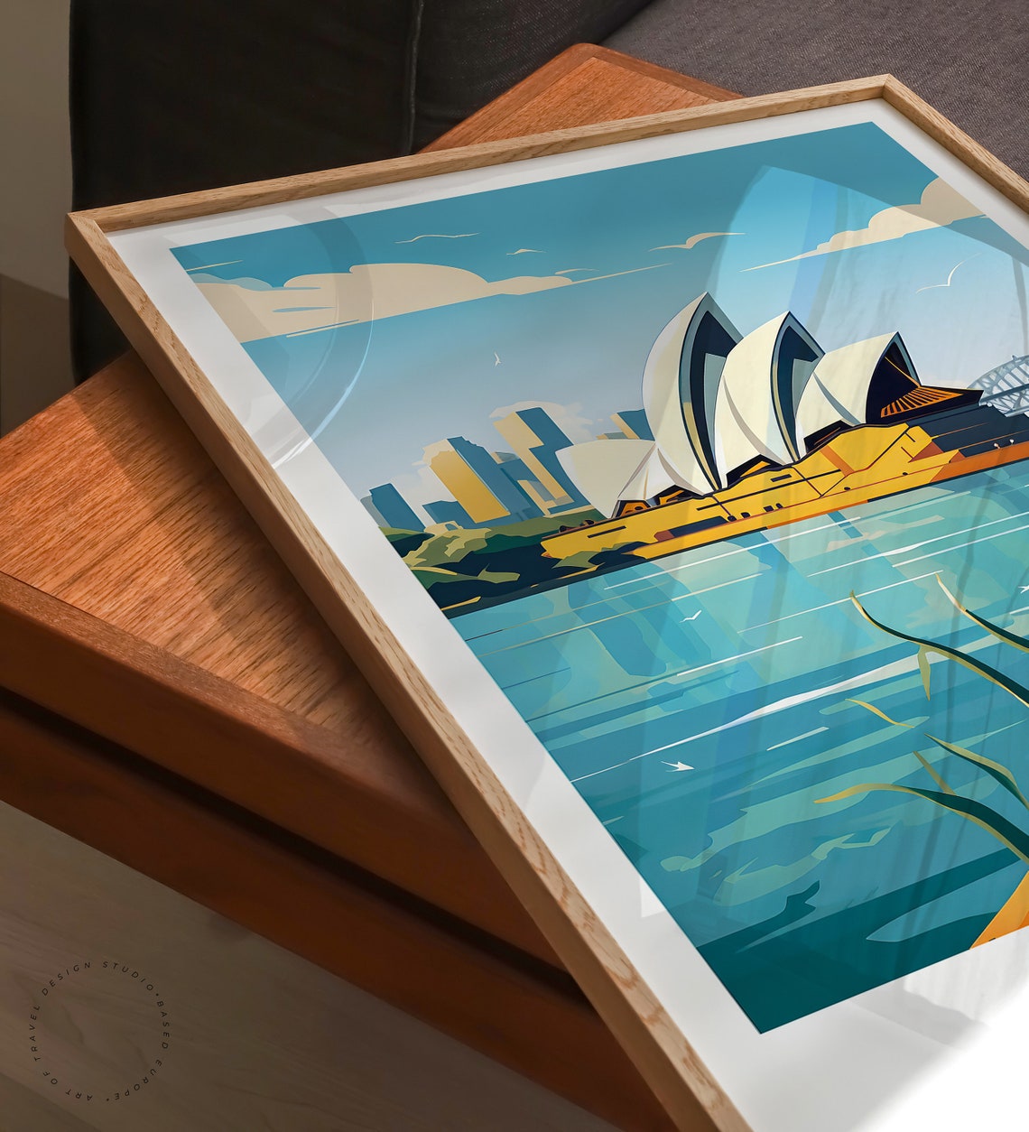 Sydney Australia Opera House Harbour Bridge Skyline Travel Poster - Image 3