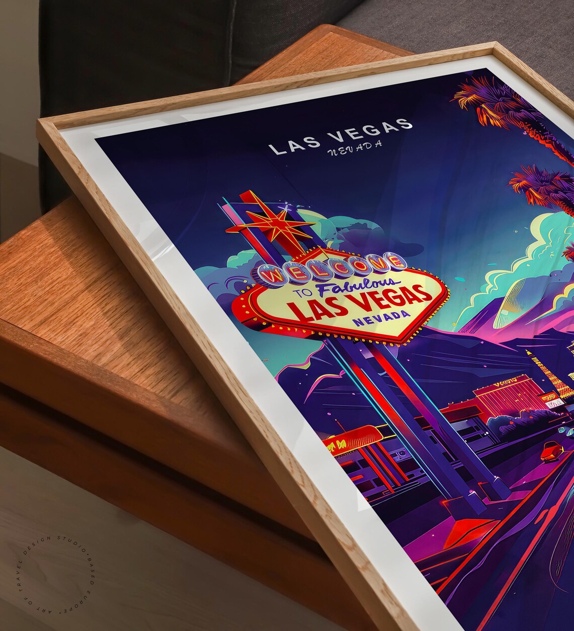 Las Vegas Nevada Travel Poster, Travel Art Print - Image 3