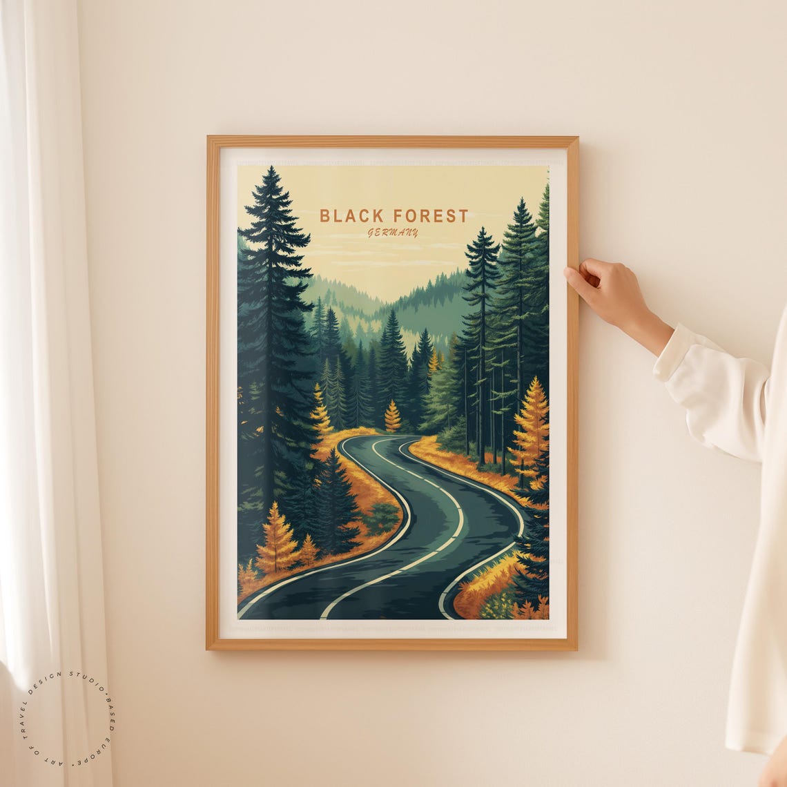 Black Forest Germany Winding Autumn Road Forest Scenic Drive Poster - Image 5