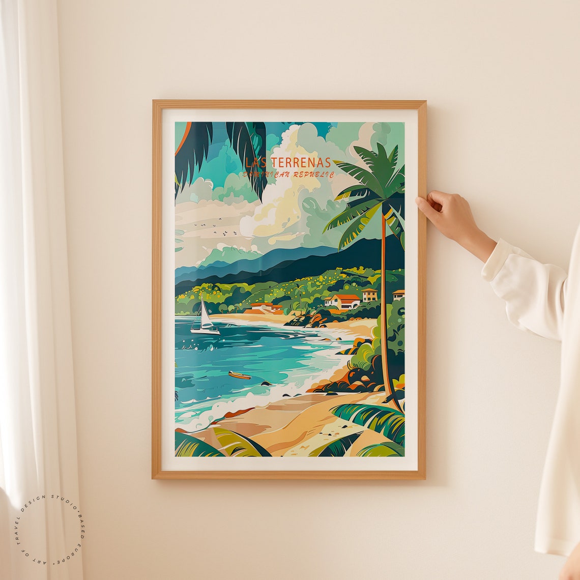 Las Terrenas Dominican Republic Tropical Beach Paradise Poster - Image 2