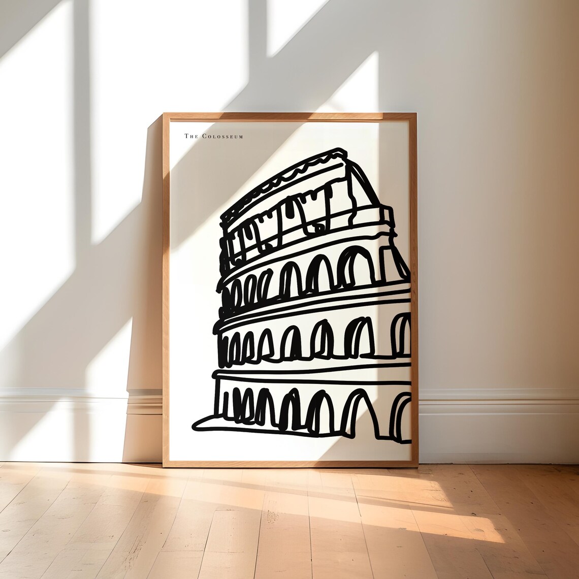 Rome Black and White Art Print, The Colosseum