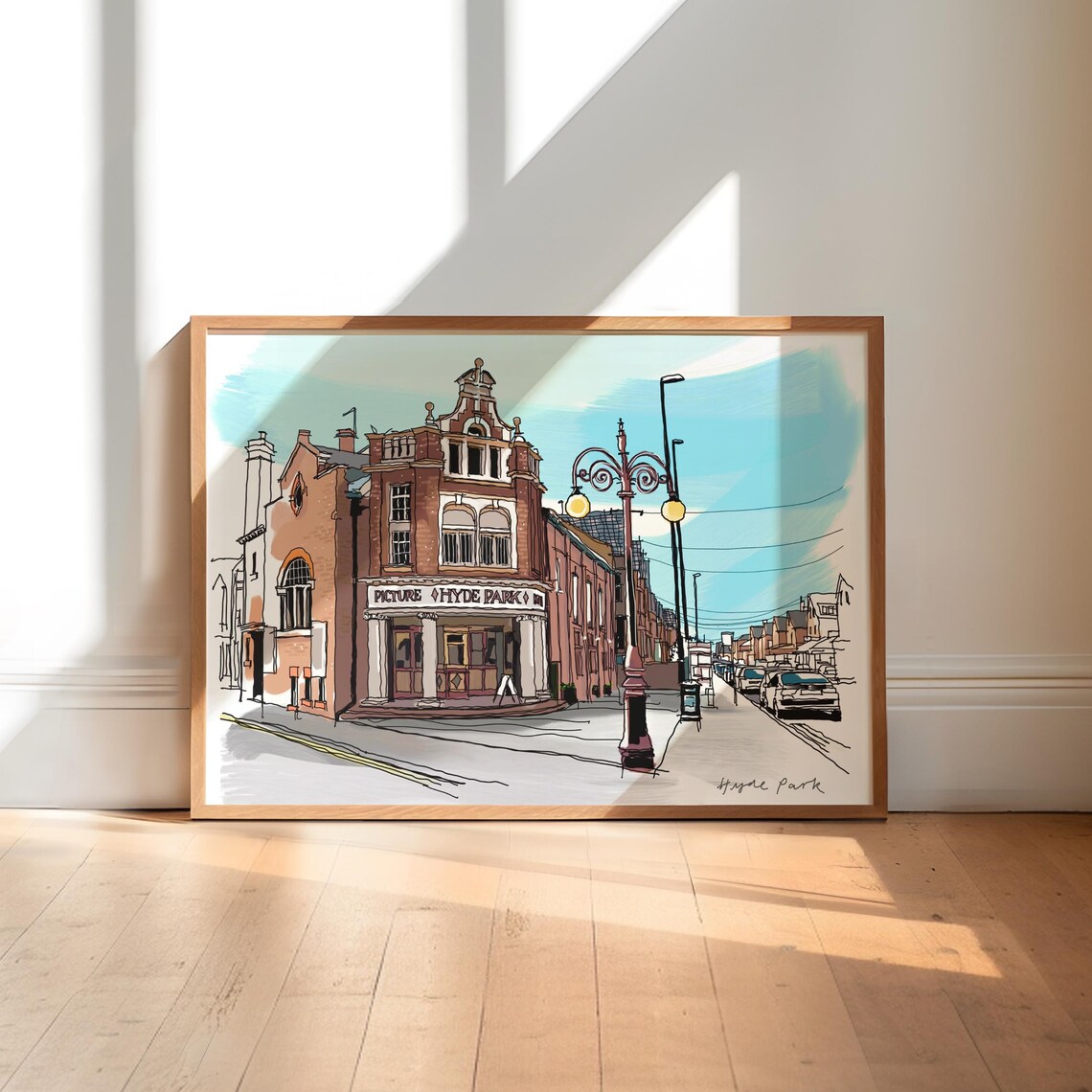 Hyde Park Leeds Urban Architecture Art Print