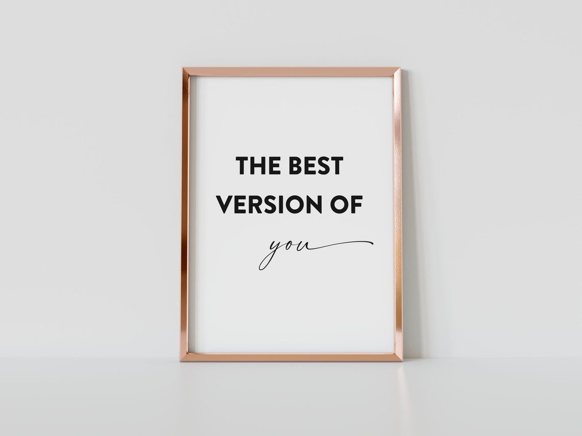 The Best Version Of You Poster Bold Script Typography Design - Image 4
