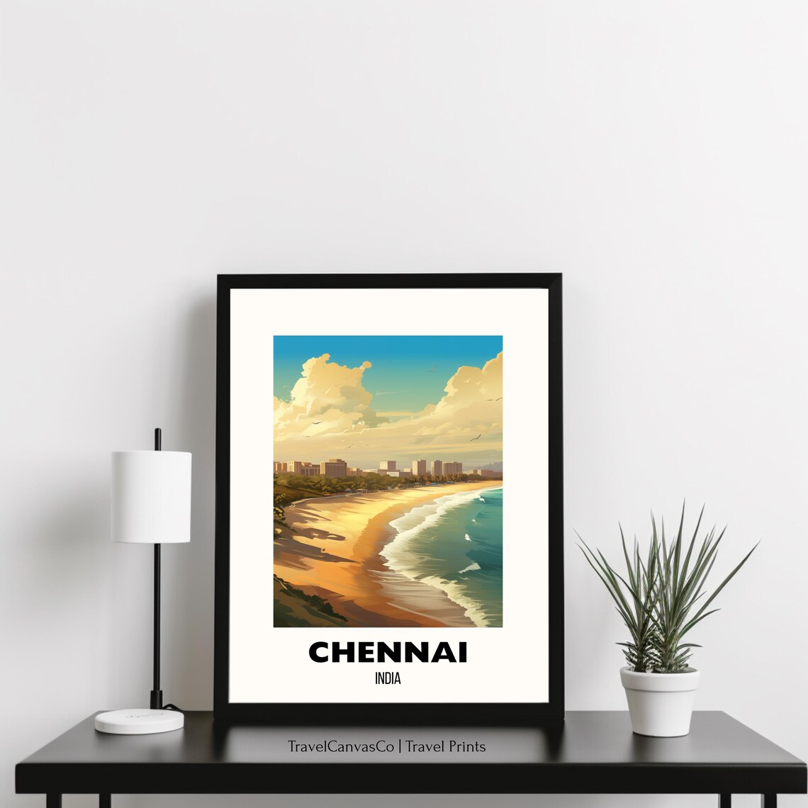 Chennai India Travel Poster, City Wall Art - Image 3