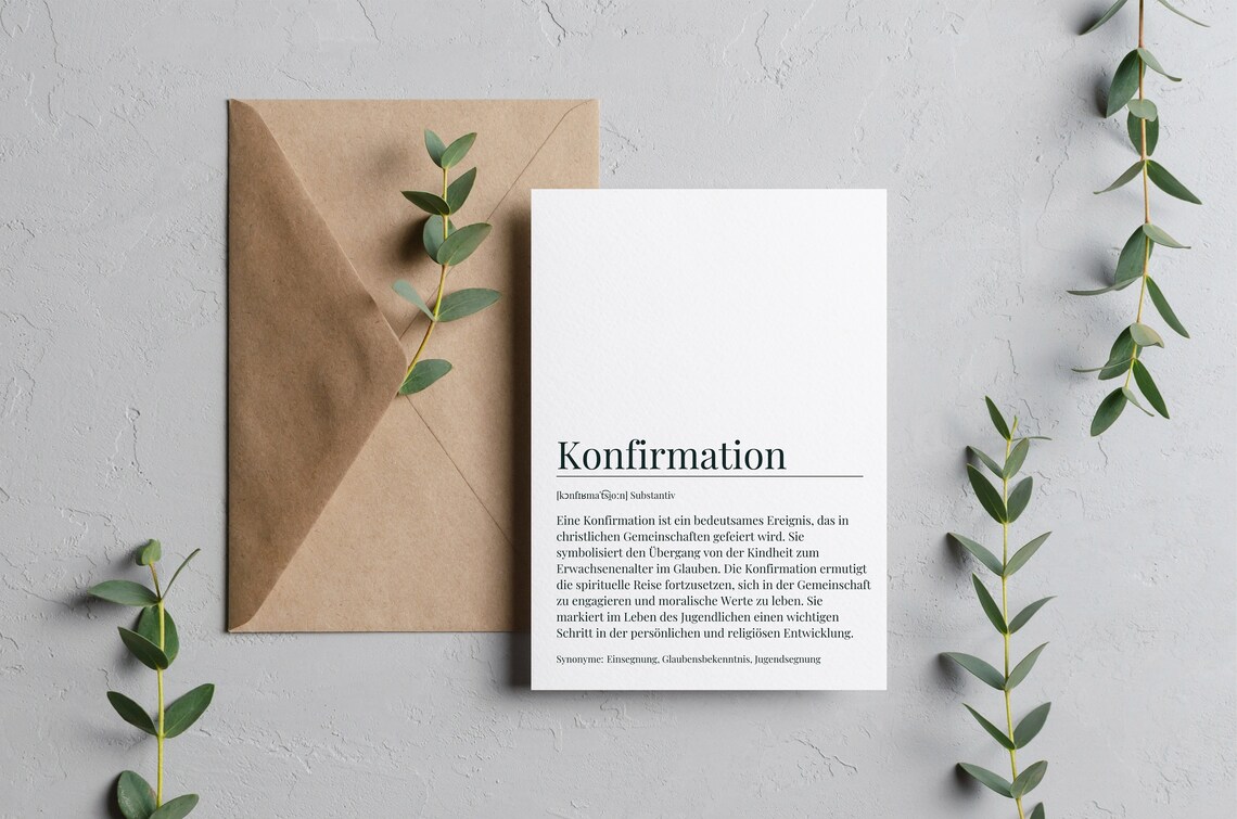 Confirmation Postcard Money Gift, Simple Card - Image 4