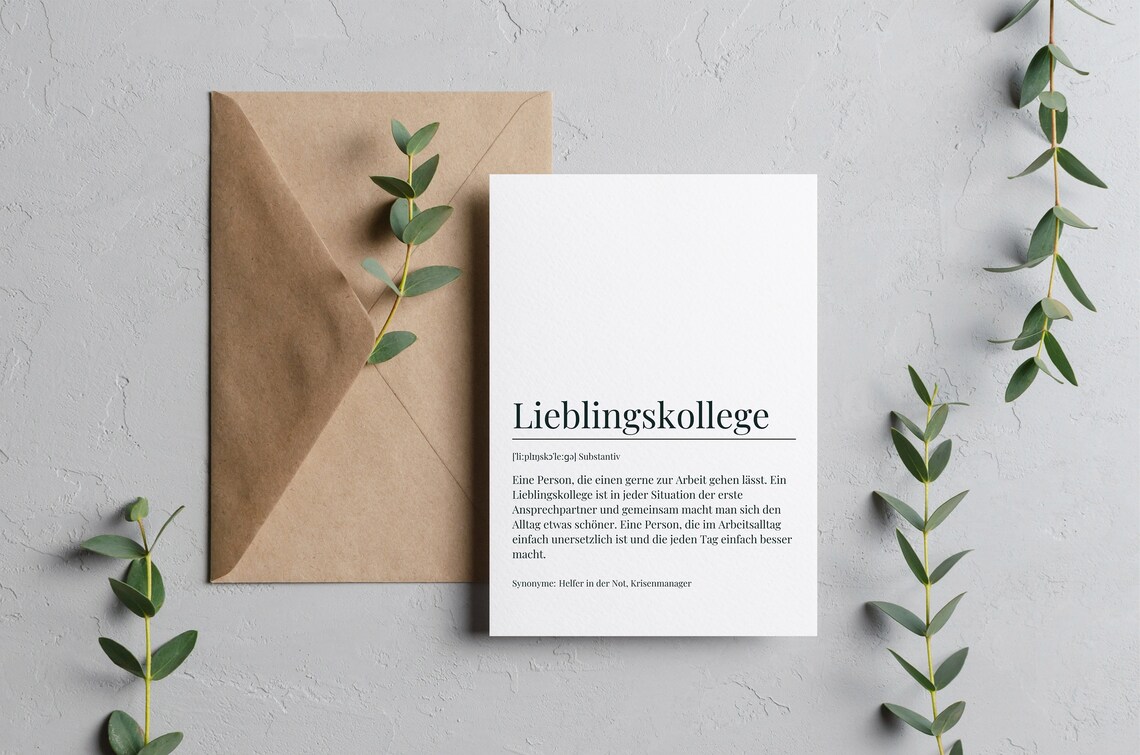 Favorite Colleague Definition Poster Print, Abstract Modern - Image 4