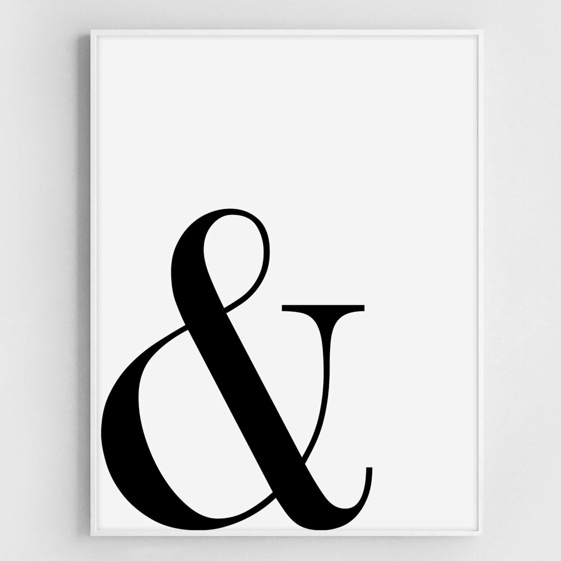 Classic Ampersand Typography, Scandinavian Nordic Decor