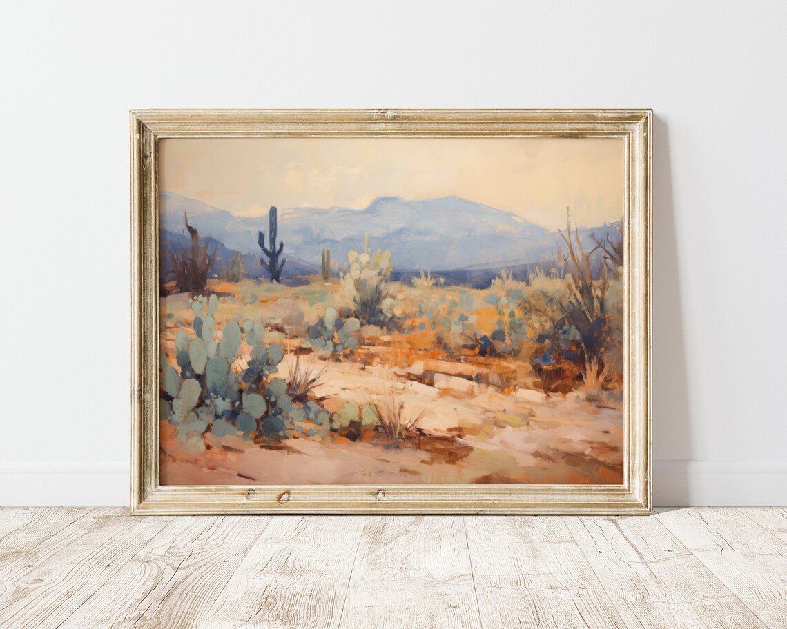 Desert Painting Print, Southwestern Landscape Art - Image 2