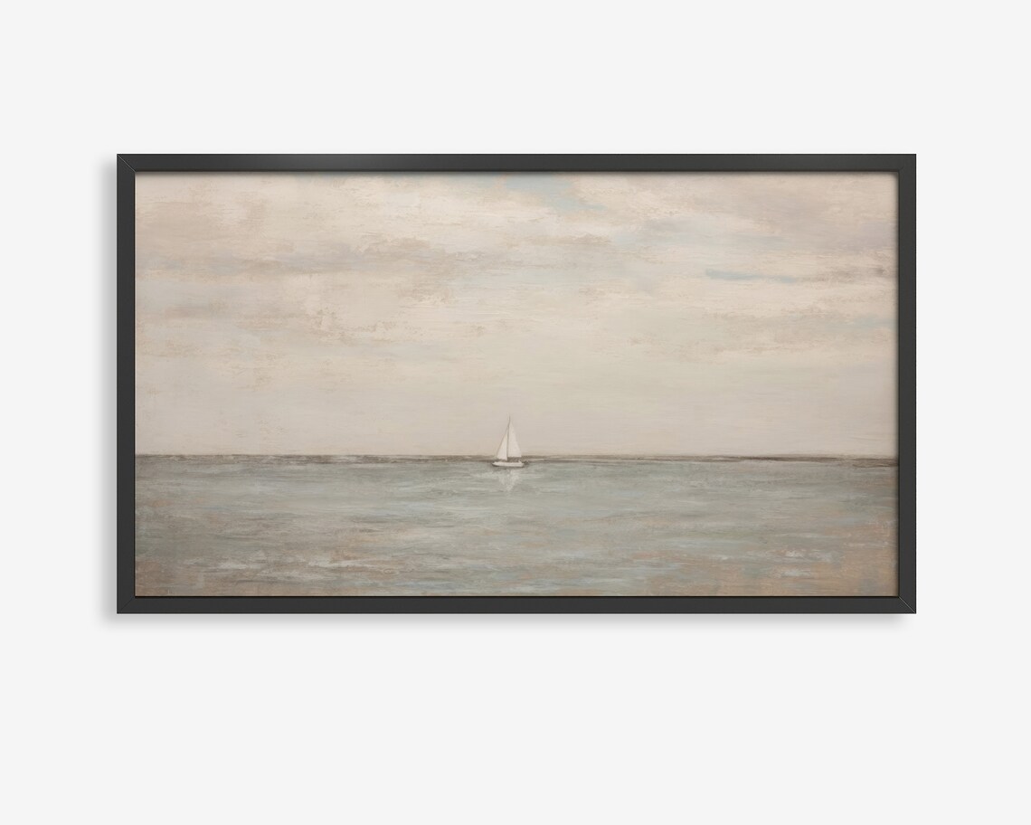Seascape Painting Coastal Nautical Art Print