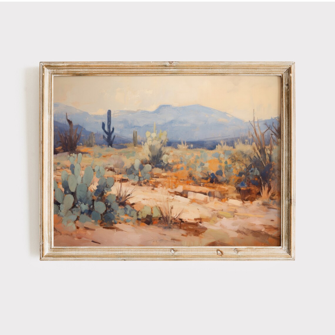 Desert Painting Print, Southwestern Landscape Art