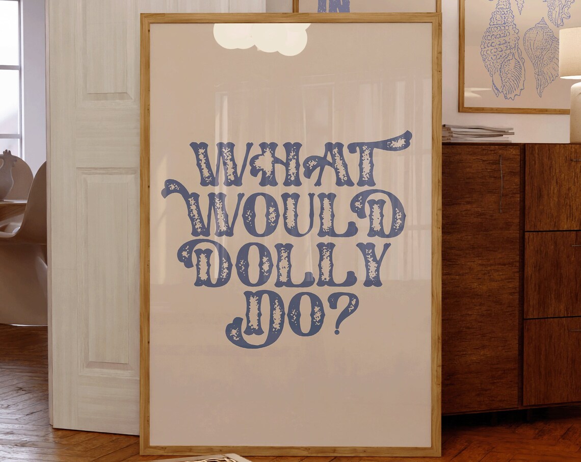 What Would Dolly Do? Western Boho Art Print - Image 2