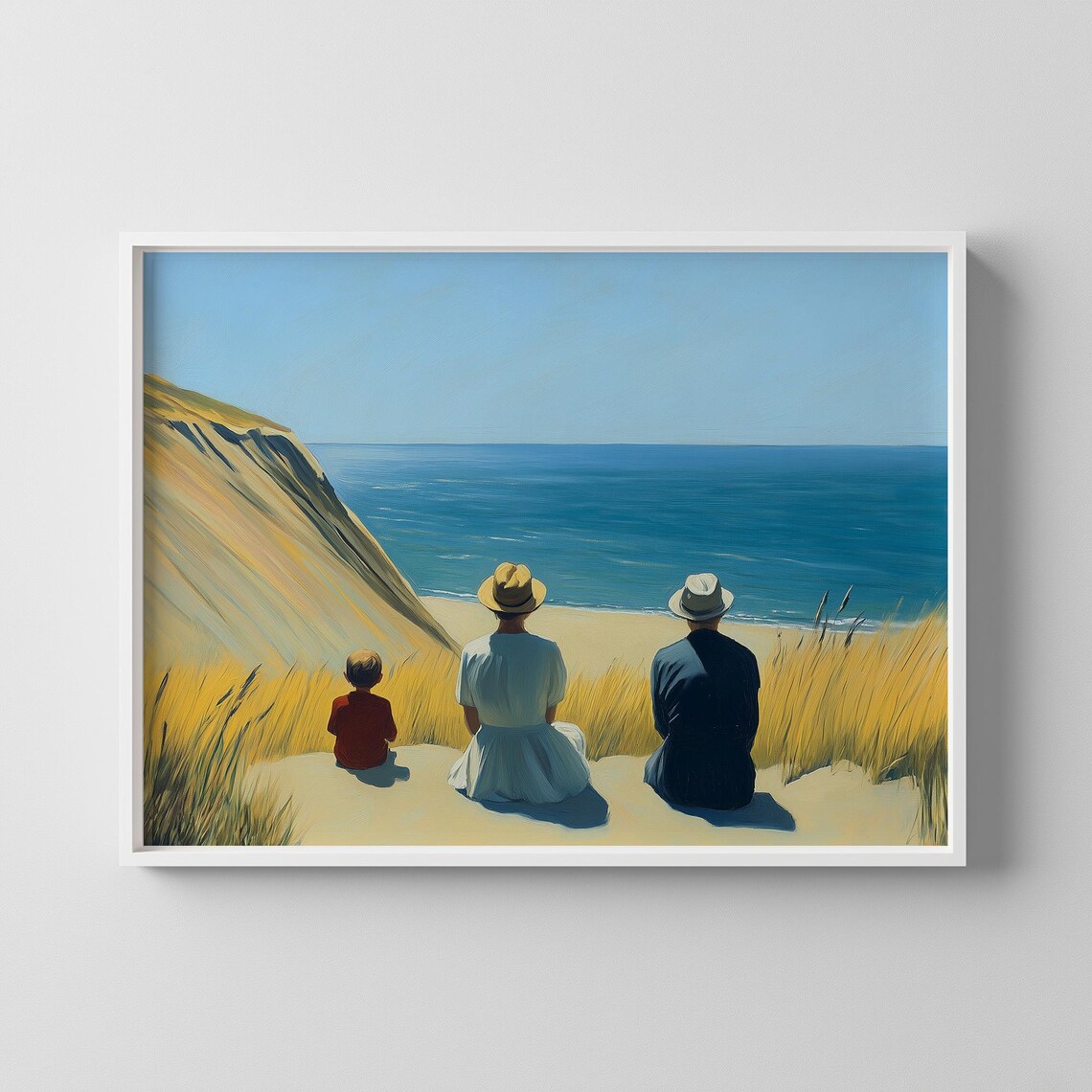 Edward Hopper Style Summer Noon Art Print