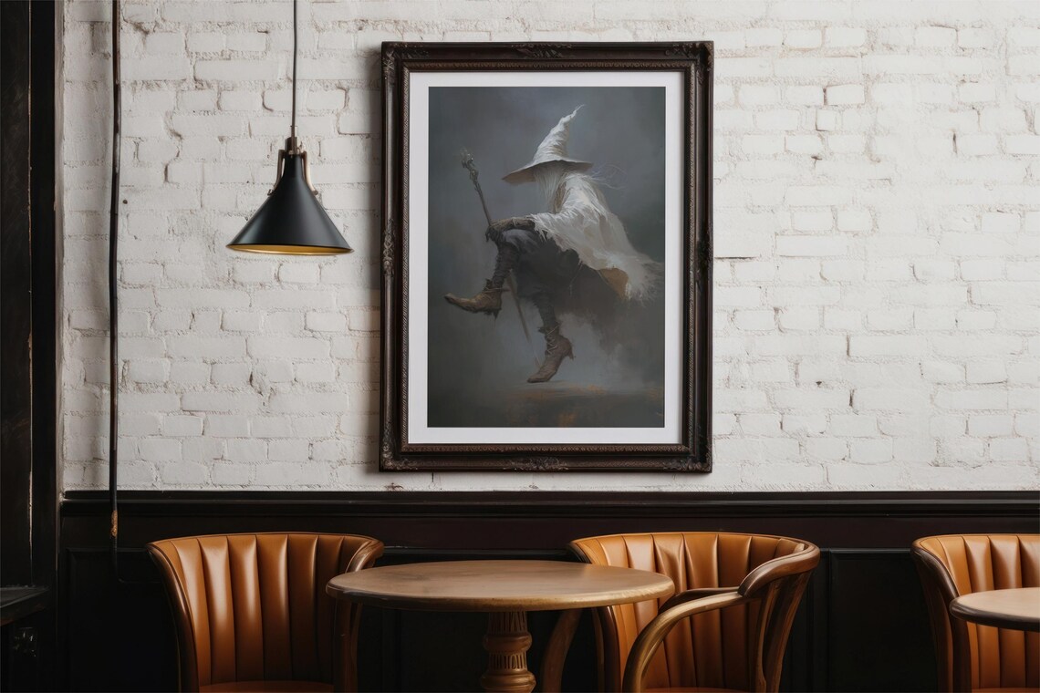 Vintage Witch Ghost, Halloween Academia Decor - Image 4