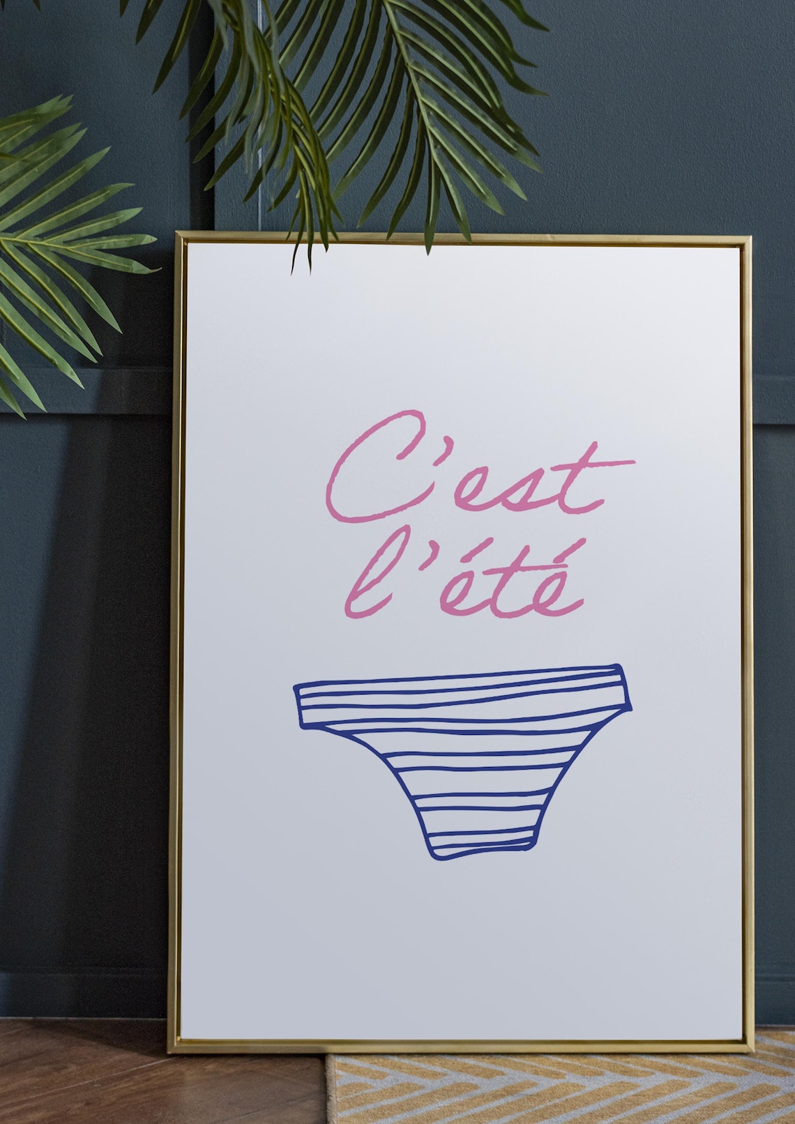 Its Summer Minimalist Typographic Poster - Image 2