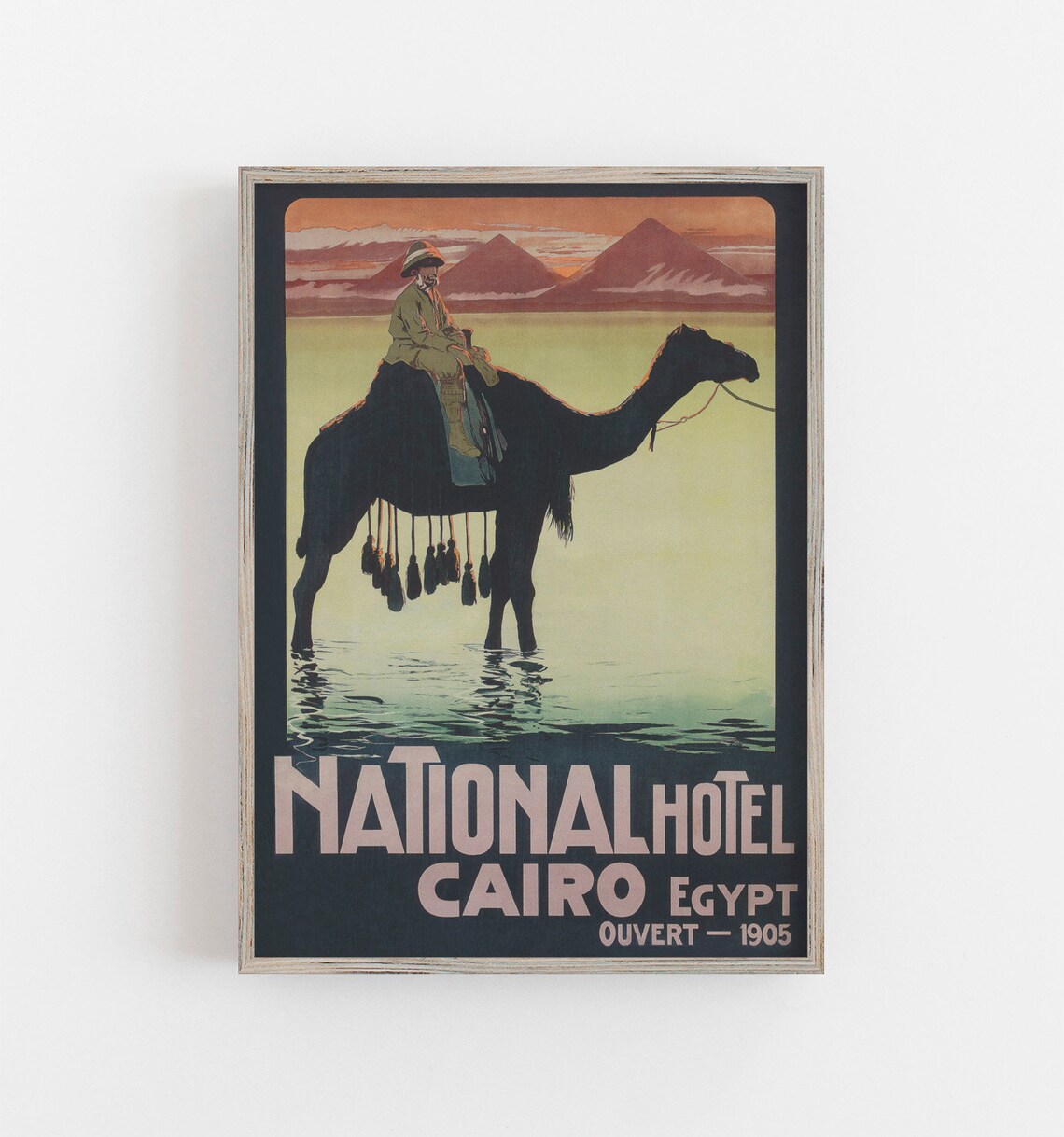 Cairo Egypt Vintage Travel Poster, Boho Decor