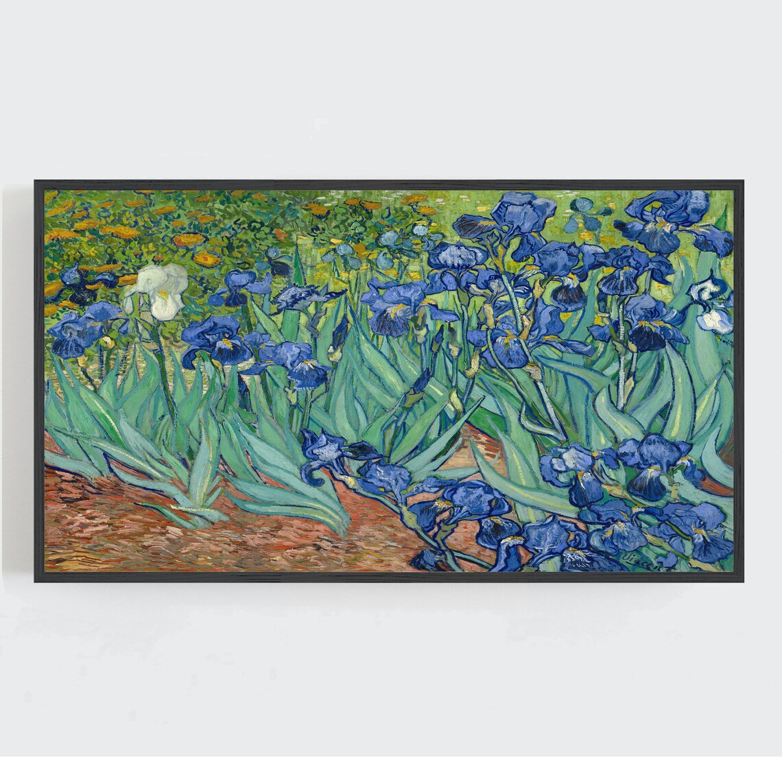 Van Gogh Irises Vintage Wall Art, Art Print