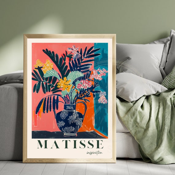 Matisse Print Poster Henri Inspiration Vase And Plant