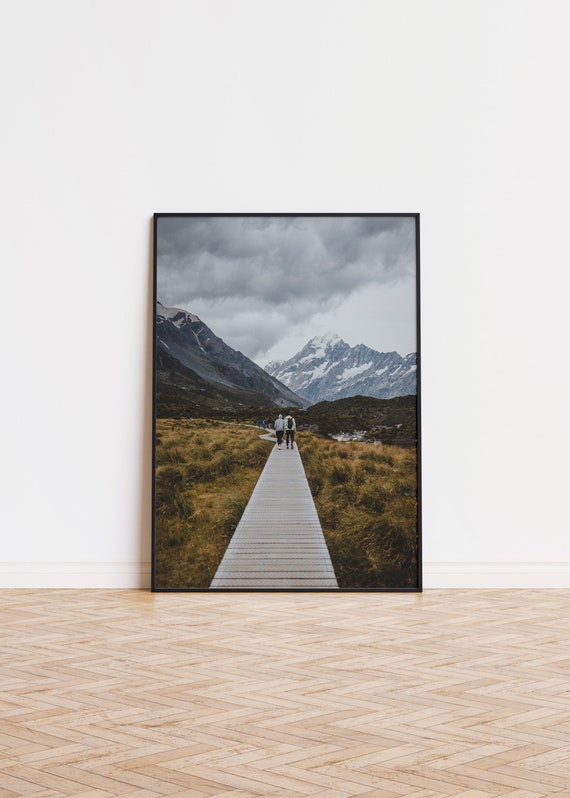 Mountain Explorers Poster Unique Mountaineer Trendy Wall Art Alpinist Gift
