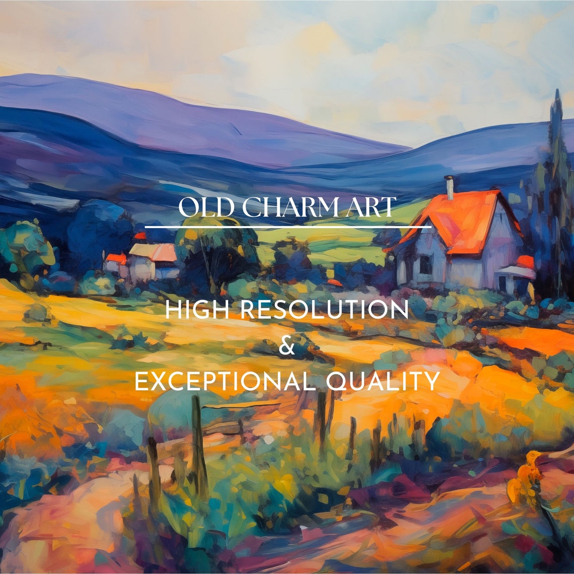 Frame Tv Rustic Landscape Art Impressionism Painting Spring Home Decor Art For Tv Tvf16 - Image 3