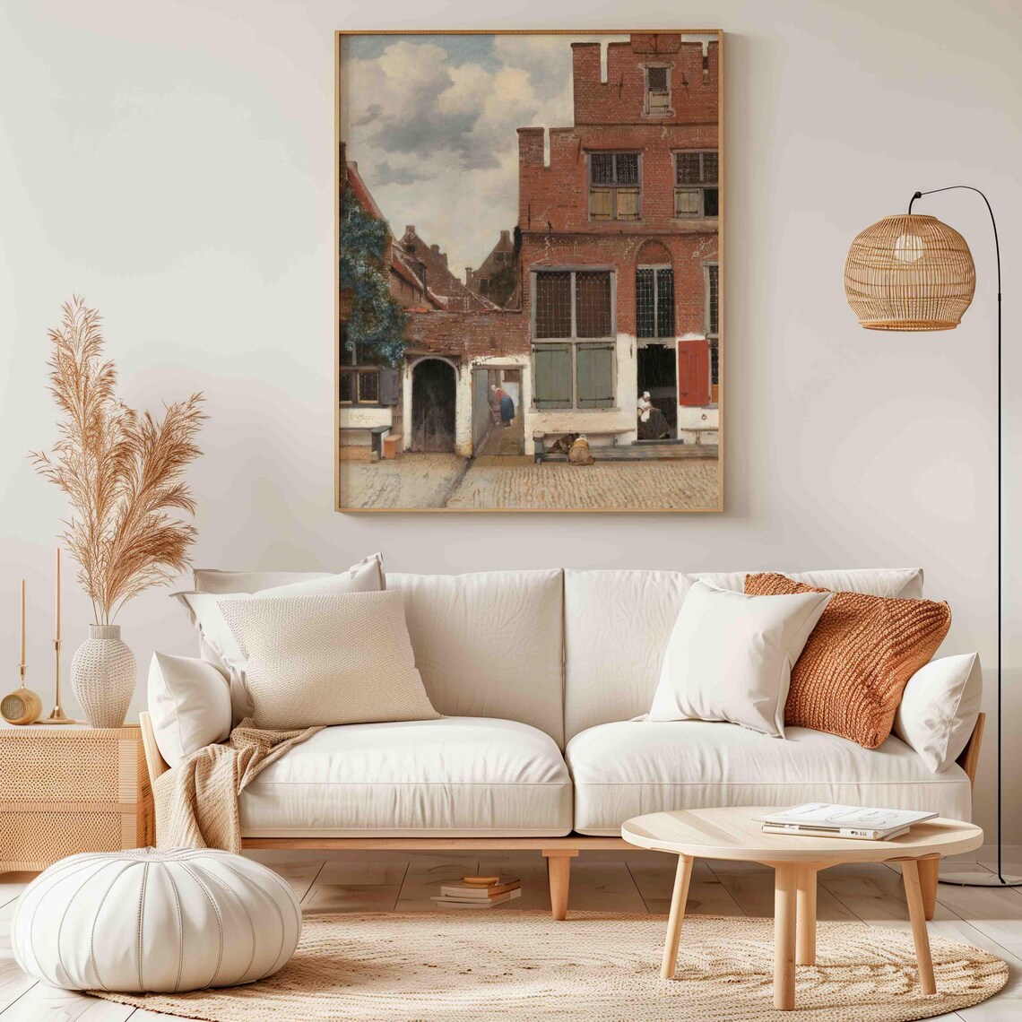 Vermeer The Little Street Dutch Brick House Old Master Art Poster - Image 2
