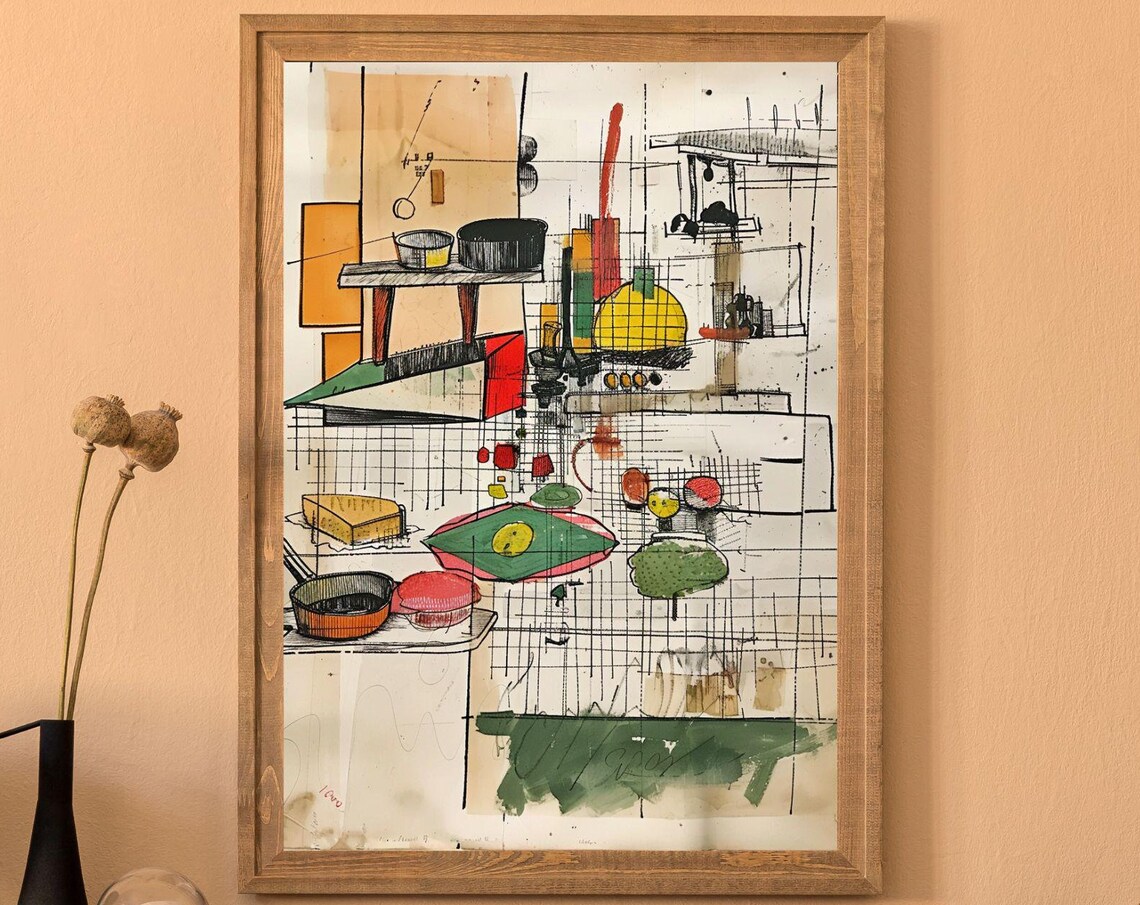 Kitchen Things No2 Unique Canvas Art Print