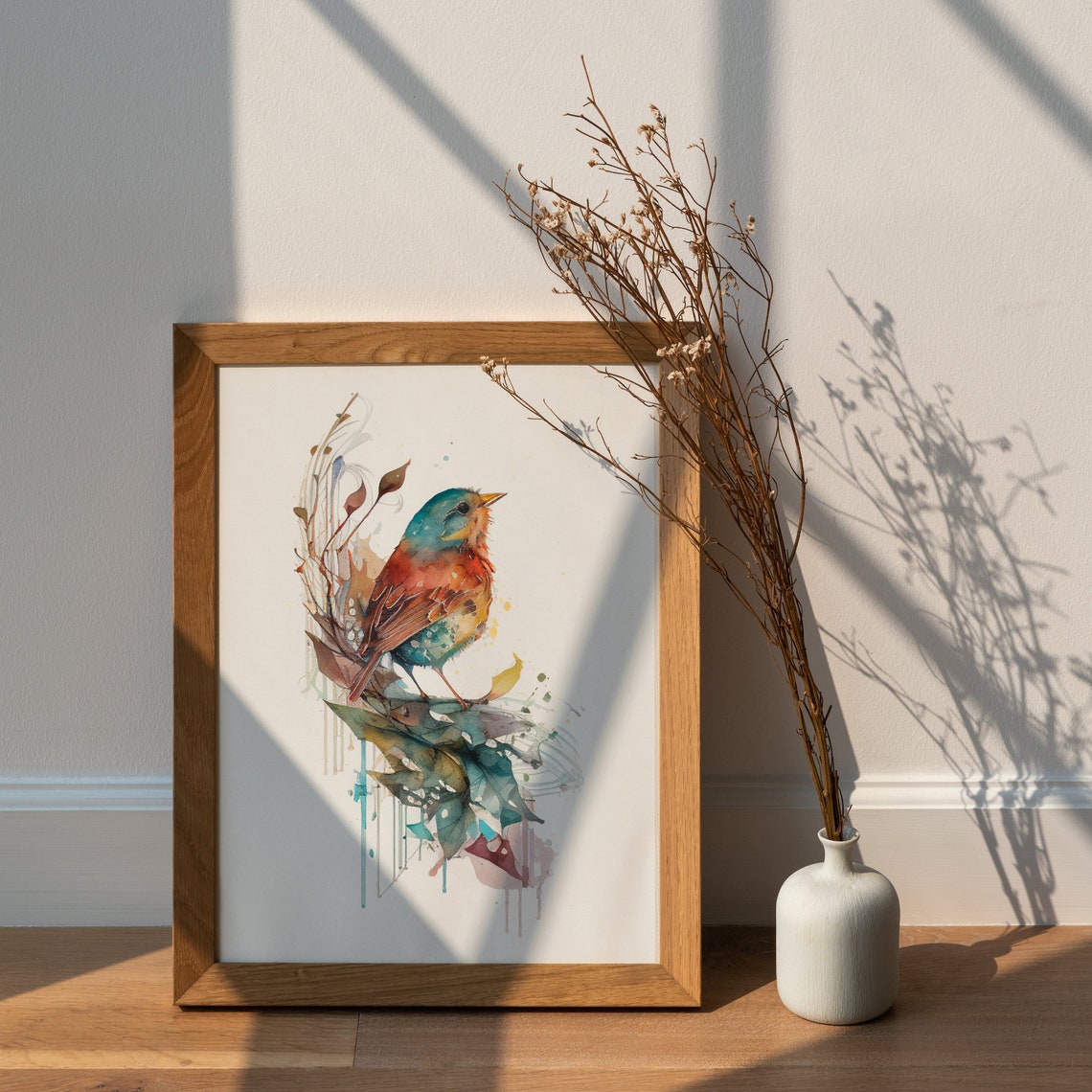 Songbird Wall Art Watercolor Songbird Wall Decor Kids Room Decor Songbird Watercolor Wall Art Songbird Poster Songbird - Image 2
