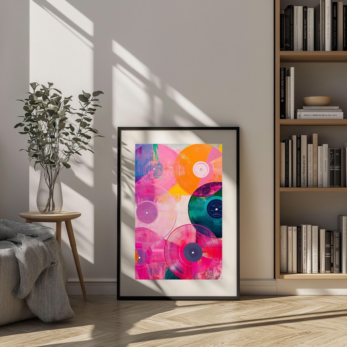 Abstract Record - Retro Pop Music Room Decor - Image 2