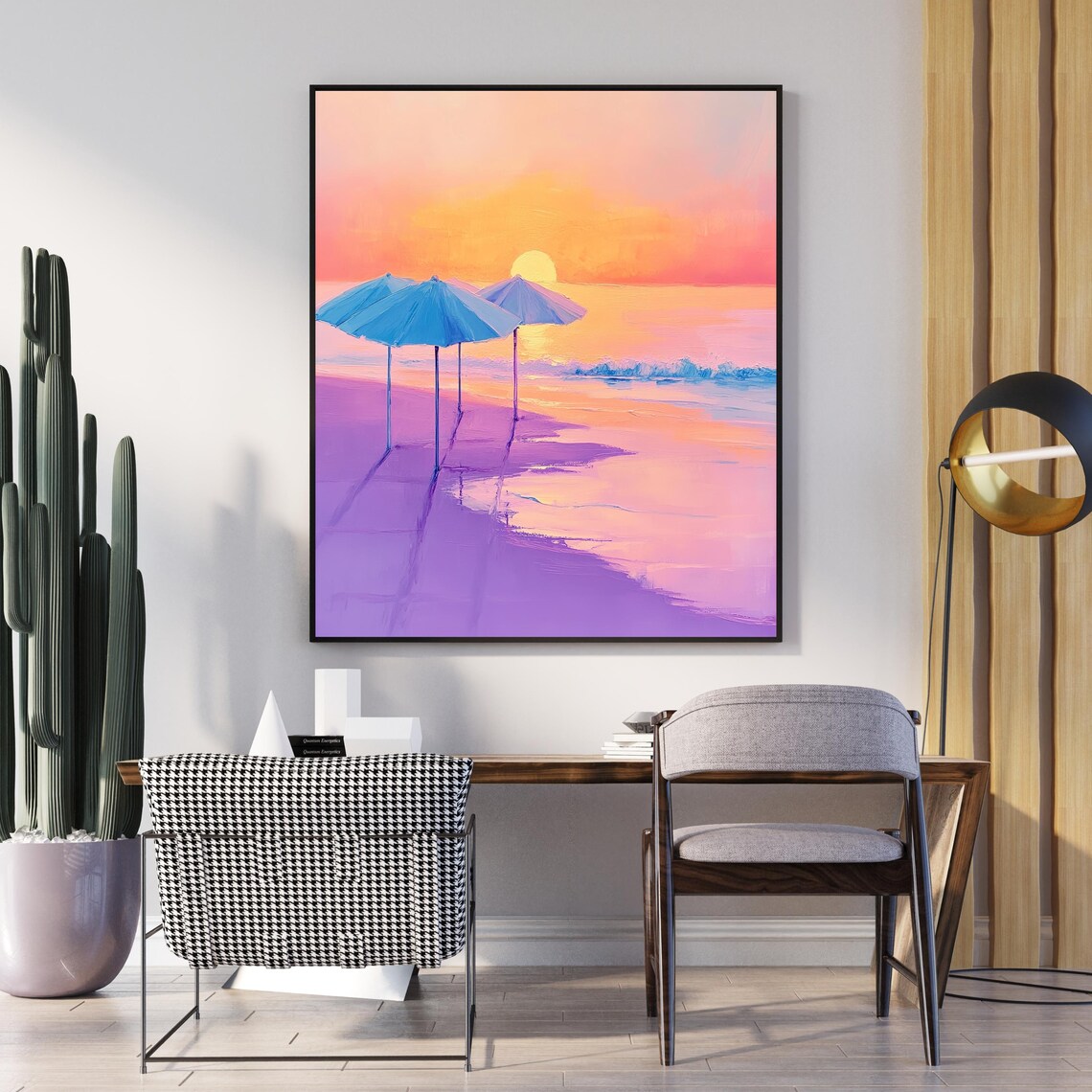 Beach Sunset Art Print, Coastal Ocean Landscape - Image 5