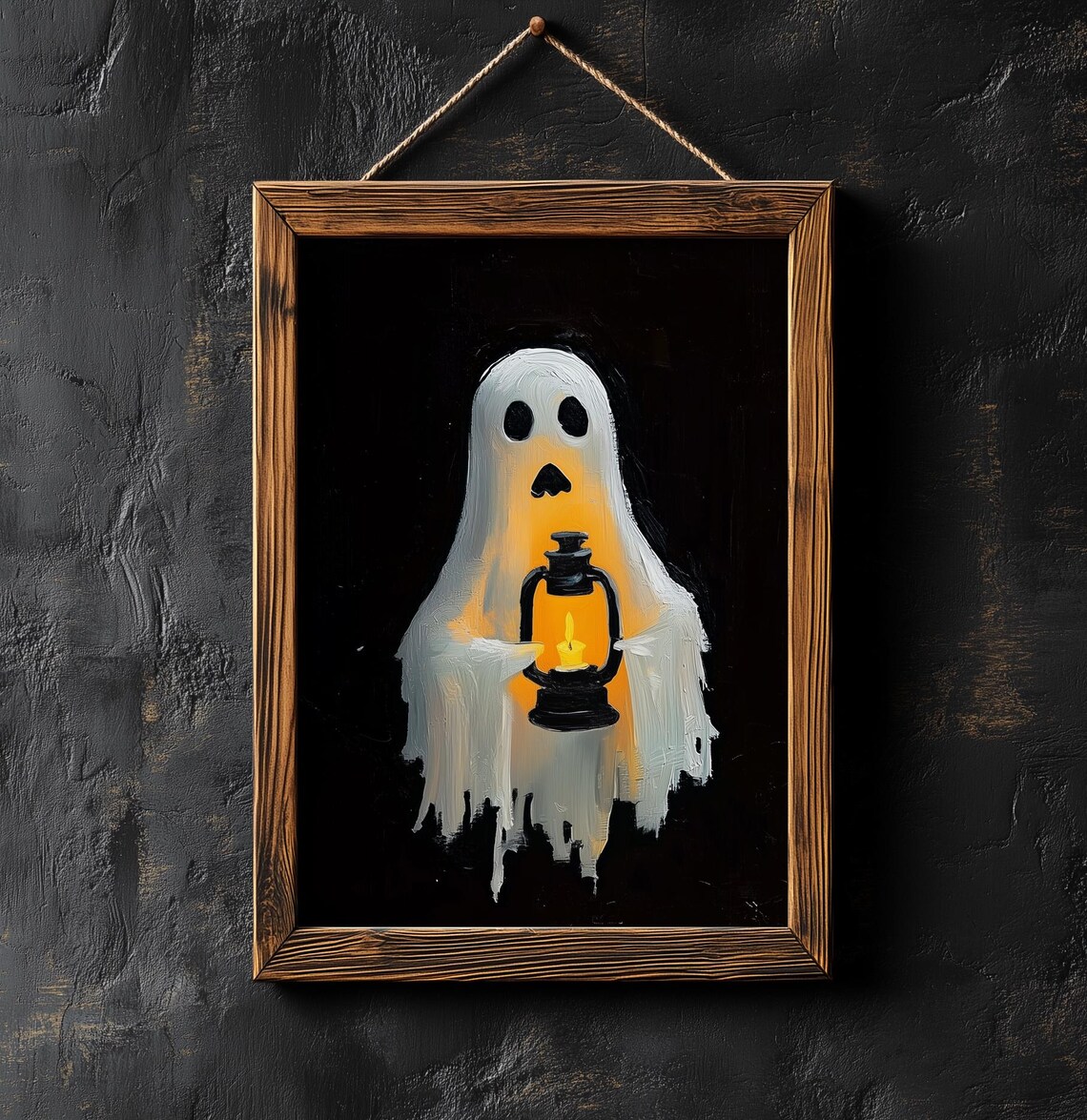 Spooky With Lantern Halloween Print