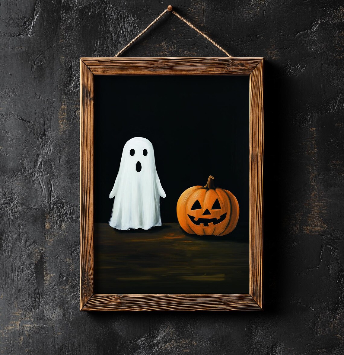 Spooky And Pumpkin Print Halloween Home Decor