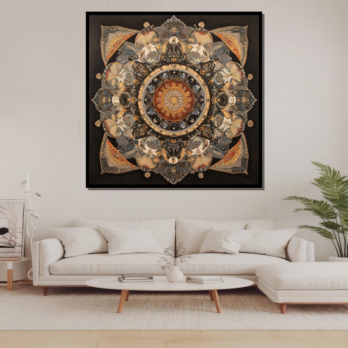 Ornate Mandala With Intricate Patterns, Art Print - Image 2