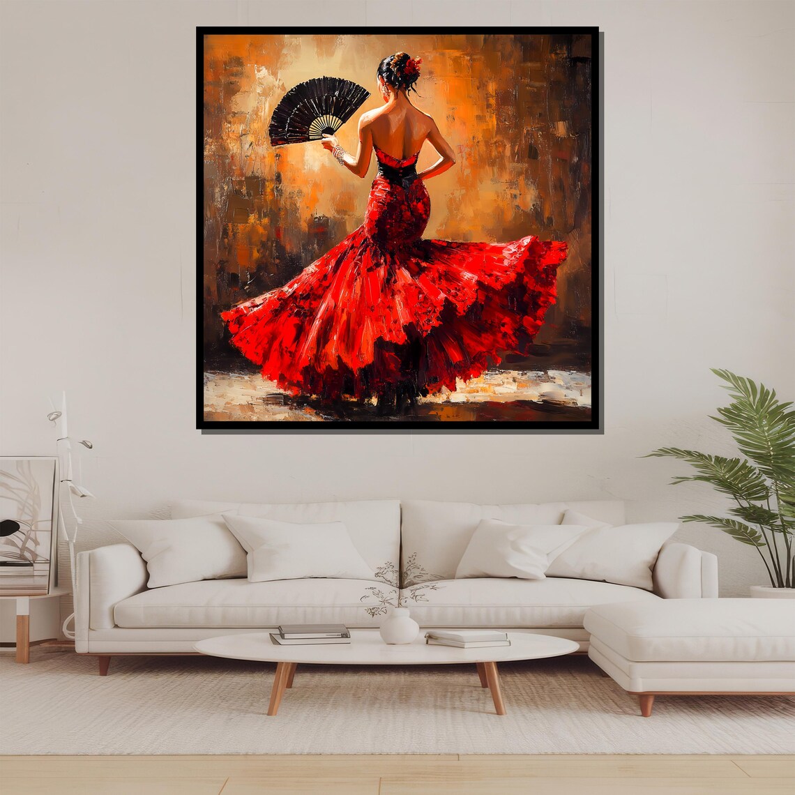 Flamenco Dancer Painting, Spanish Dance Artwork - Image 2