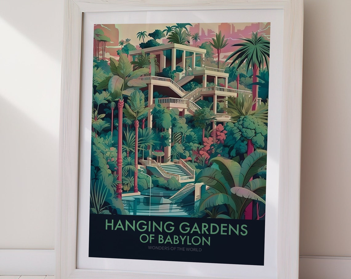 Hanging Gardens Of Babylon Poster Poster Print Art Art Instant Gift Home Decor Gift For Her Gift For Him - Image 2