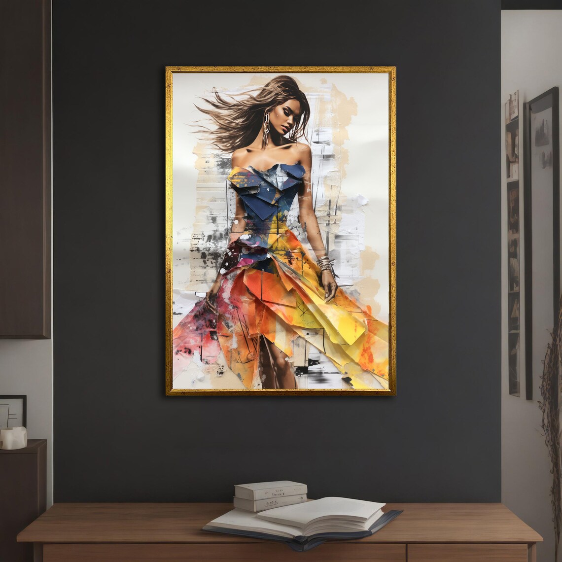 Abstract Woman Portrait Art Print, Modern Decor - Image 5