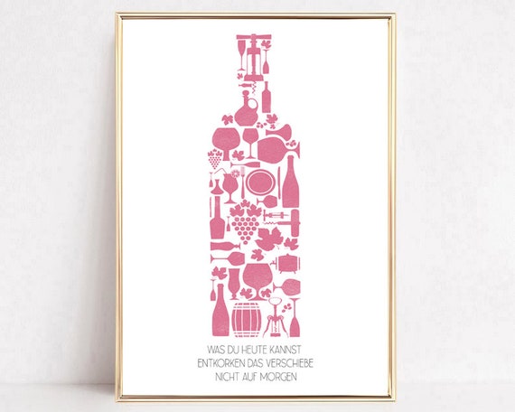 Wine Poster Wine Lover Wine Print Wine Gift Wine Saying Coffee Wine Definition Wine Picture What You Can Cork Today