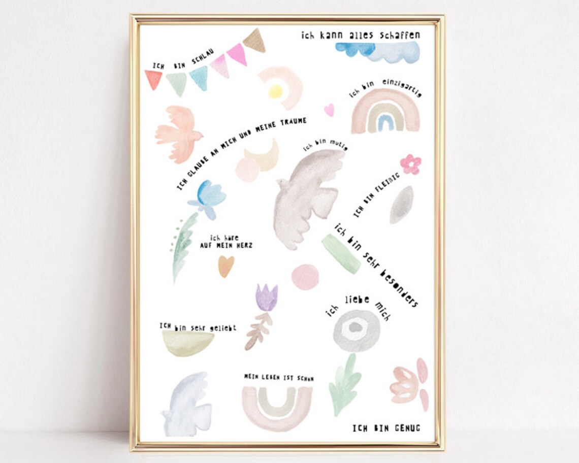 You Are Brave Kids Affirmation Art Print