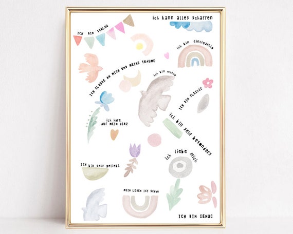 You Are Brave Kids Affirmation Art Print