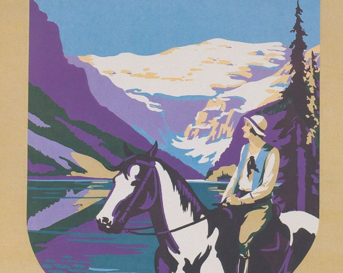 Chateau Lake Louise Canadian Rockies Canadian Pacific Hotel Poster - Image 3