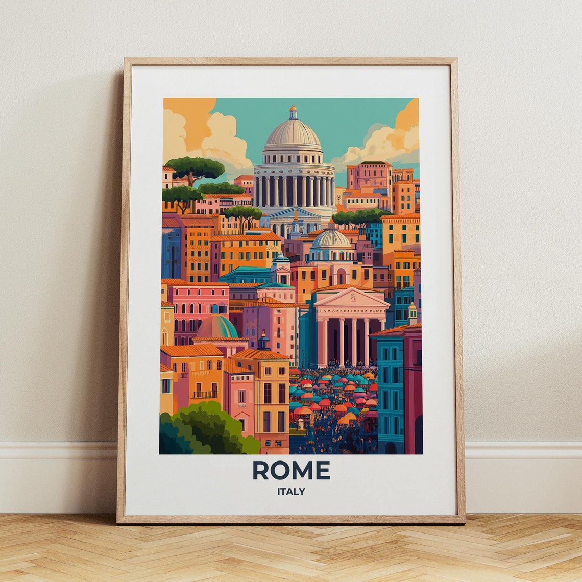 Rome Travel Poster Rome Poster Rome Travel Print Rome City Print Travel Print Travel Poster Rome Wall Decor Italy Travel Poster 018