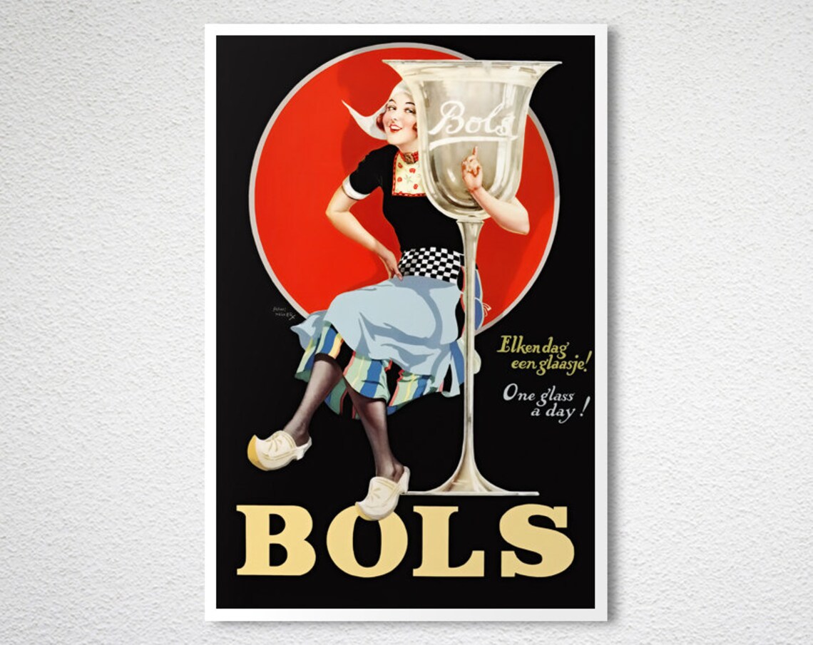 Bols Liqueurs and Gins Vintage Fooddrink Poster - Image 2
