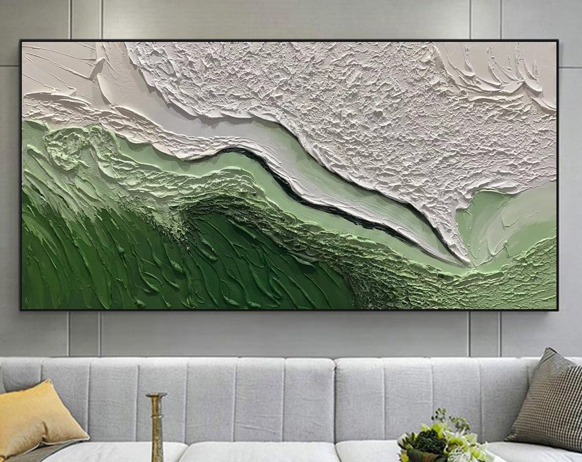 White Sea Foam Rolling Over a Deep Green Ocean Wave Crest Poster
