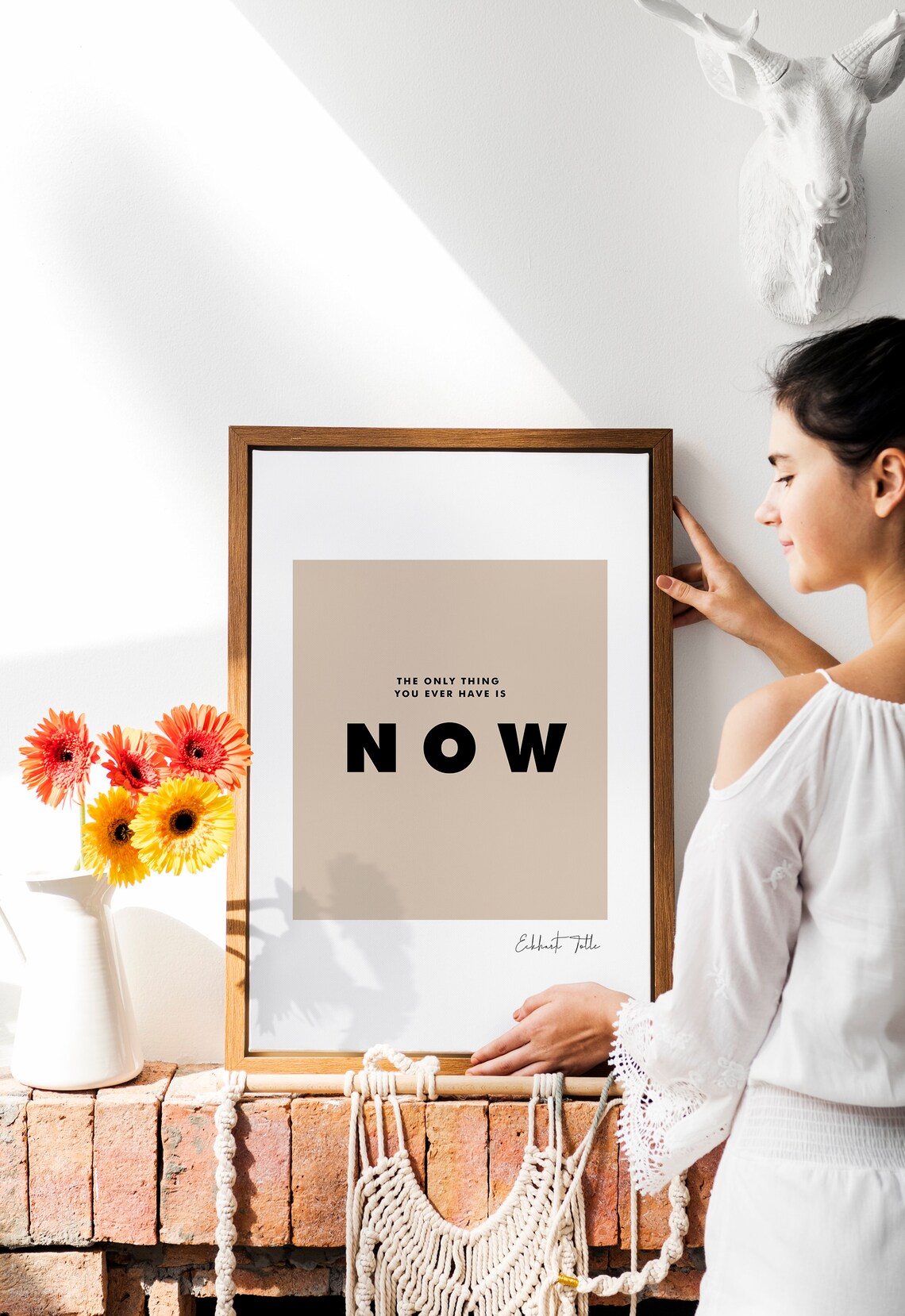 The Power Of Now Quote, Minimalist Wall Art Print - Image 4