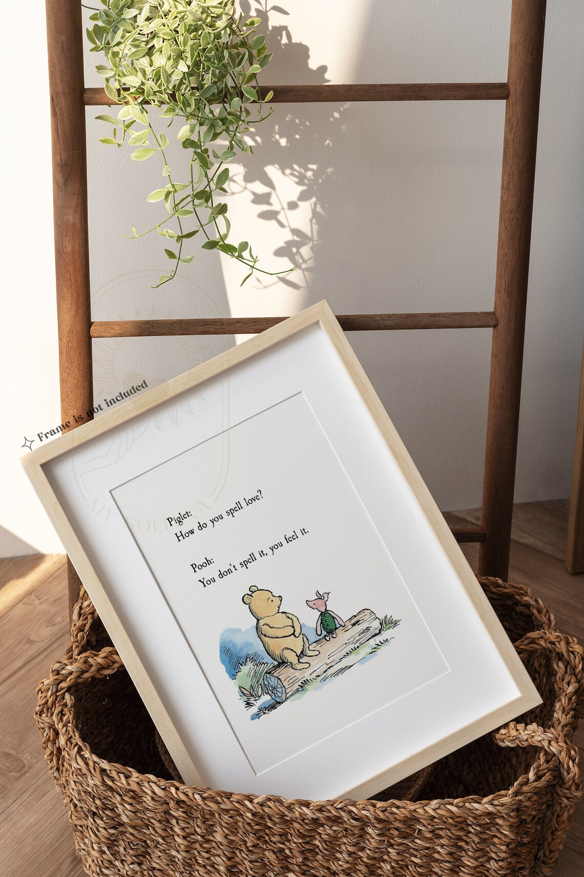 Winnie The Pooh Quote Vintage Nursery Art Print - Image 3