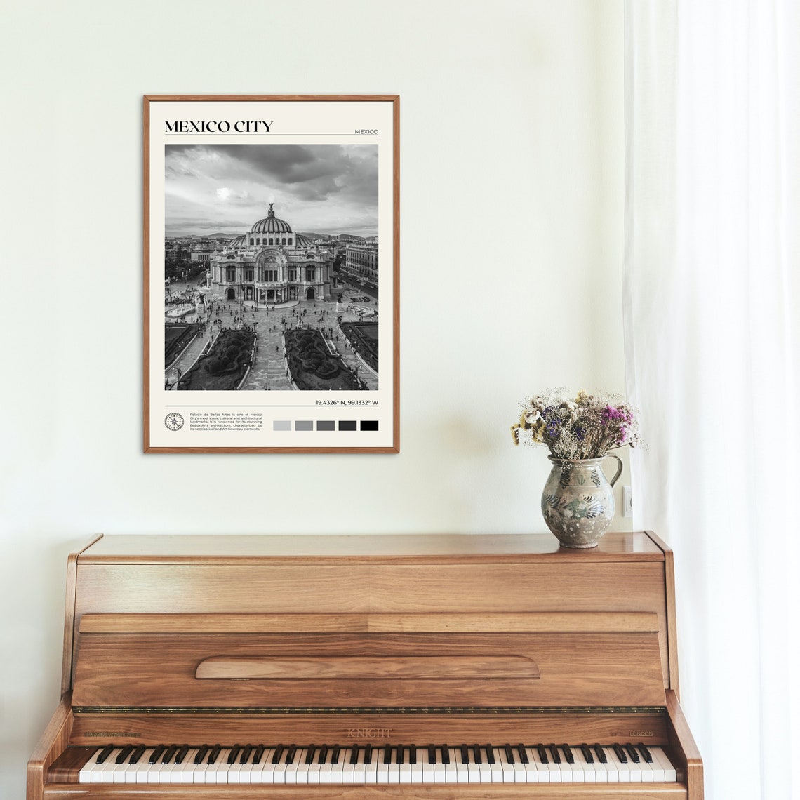 Black And White Mexico City Print Mexico City Art Mexico City Poster Mexico City Photo Mexico City Poster Print Mexico City Decor - Image 2