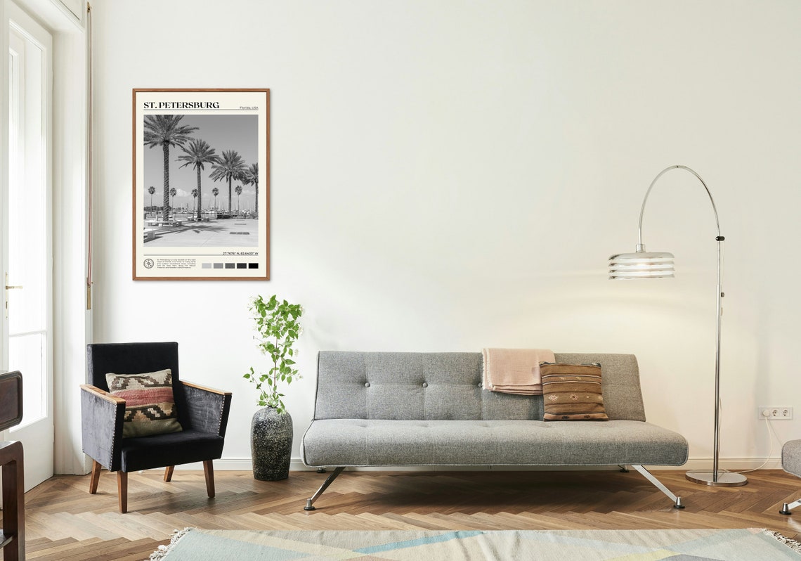 Black And White St Petersburg Print St Petersburg Wall Art St Petersburg Poster St Petersburg Photo St Petersburg Wall Decor - Image 3