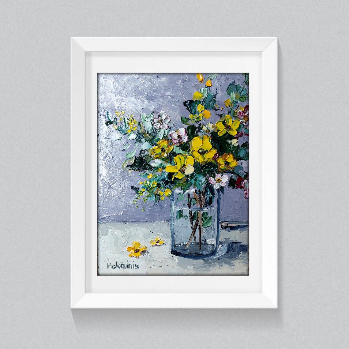 Floral Still Life Art Print, Modern Botanical Bouquet - Image 4